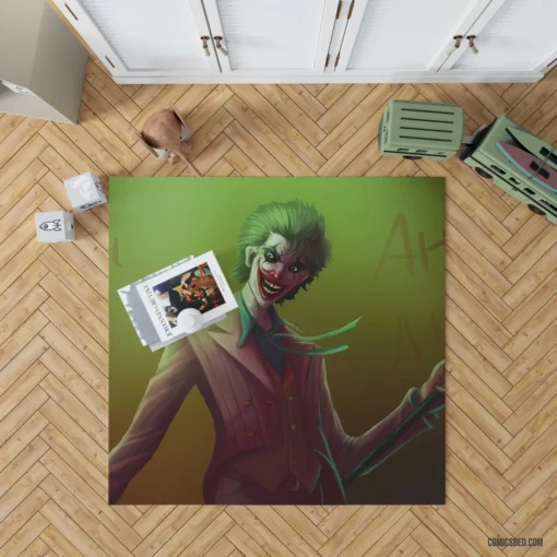 Electrifying Joker DC Unveiling Enigma Emotions Comic Rug