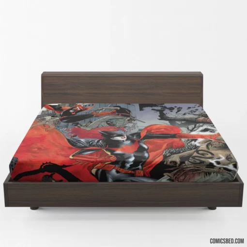 Elegance in Action The Batwoman Chronicles Comic Fitted Sheet