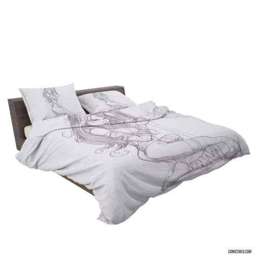 Elektra Chronicles Marvel Warrior Comic Bedding Set 2