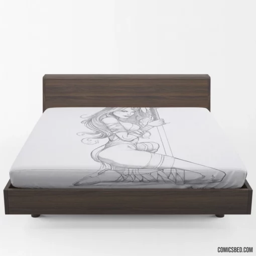 Elektra Chronicles Marvel Warrior Comic Fitted Sheet