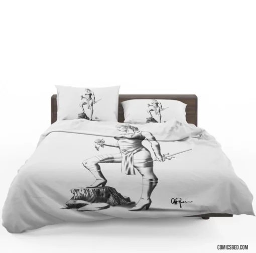 Elektra Marvel Assassin Comic Bedding Set