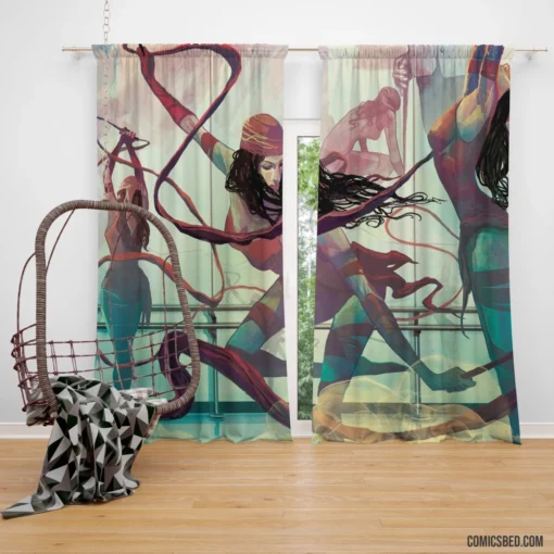 Elektra Marvel Comics Assassin Path Curtain