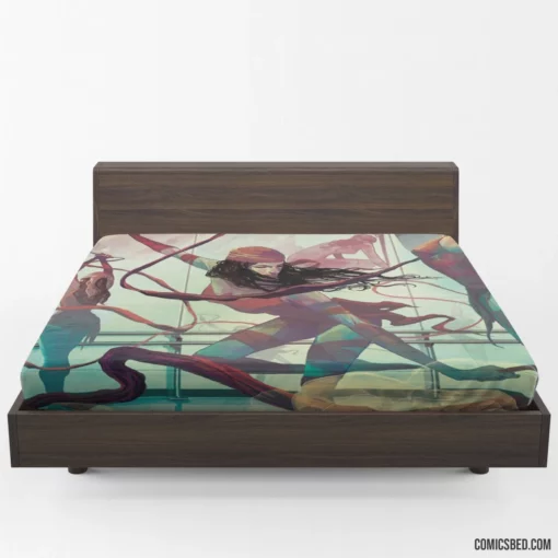 Elektra Marvel Comics Assassin Path Fitted Sheet