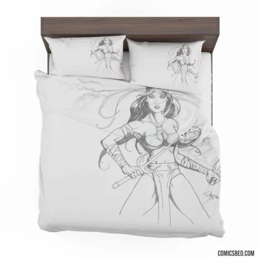 Elektra Marvel Lethal Assassin Comic Bedding Set 1