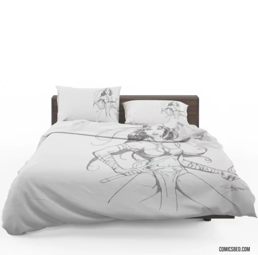 Elektra Marvel Lethal Assassin Comic Bedding Set