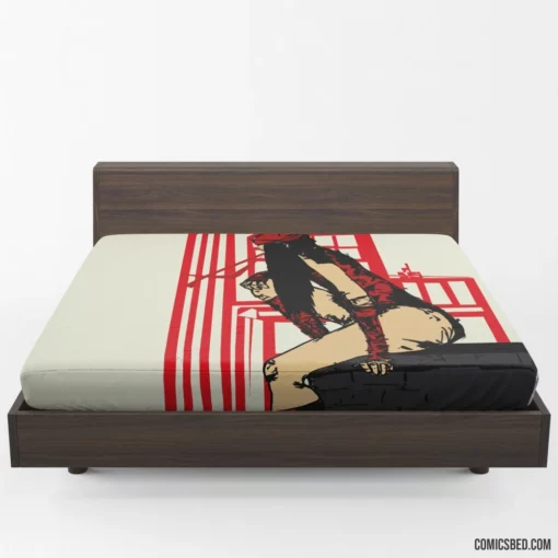 Elektra Unleashed Marvel Deadly Assassin Comic Fitted Sheet