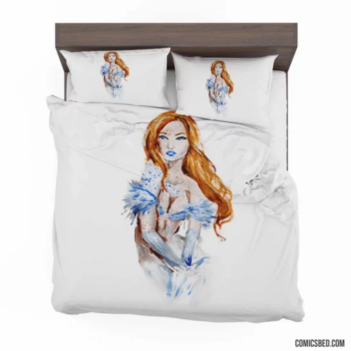 Emma Frost Telepathic Marvel Comic Bedding Set 1