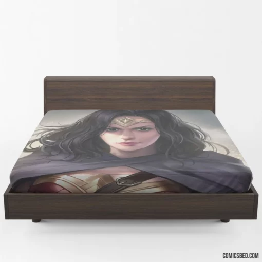 Empowering Wonder Woman Grace Personified Strength Comic Fitted Sheet