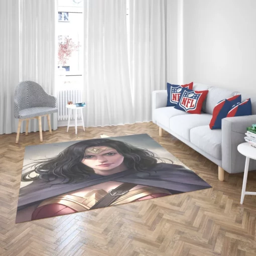 Empowering Wonder Woman Grace Personified Strength Comic Rug 2