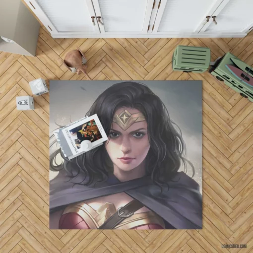 Empowering Wonder Woman Grace Personified Strength Comic Rug