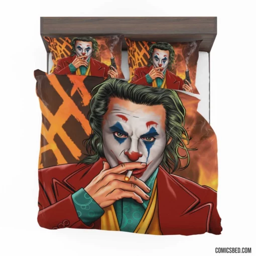 Enigmatic Joker DC Clown of Mysteries Comic Bedding Set 1