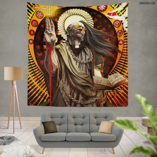 Escape From Jesus Island Saga Comic Wall Tapestry