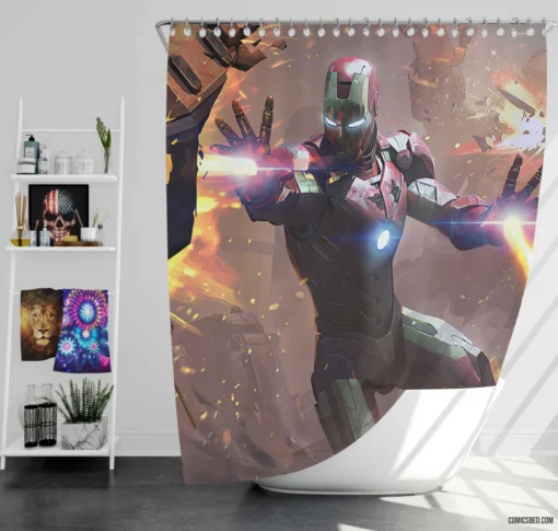 Eternal Iron Man Forever Our Inspiration Comic Shower Curtain