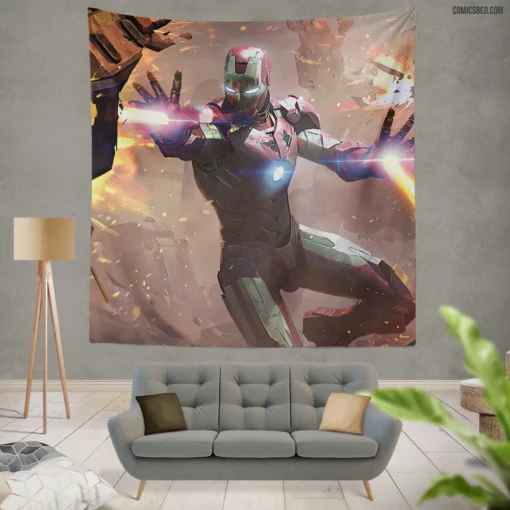 Eternal Iron Man Forever Our Inspiration Comic Wall Tapestry