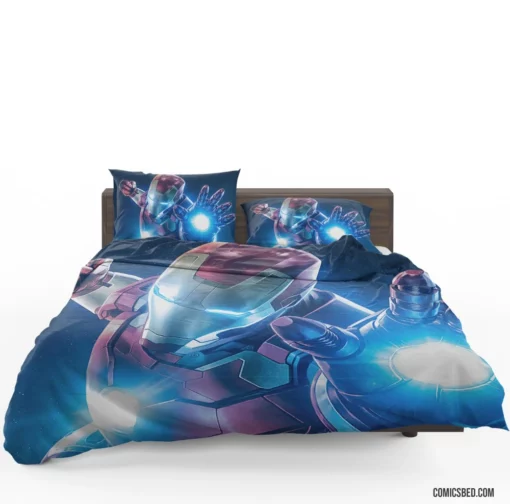 Eternal Iron Man Forging Future Eternally Comic Bedding Set