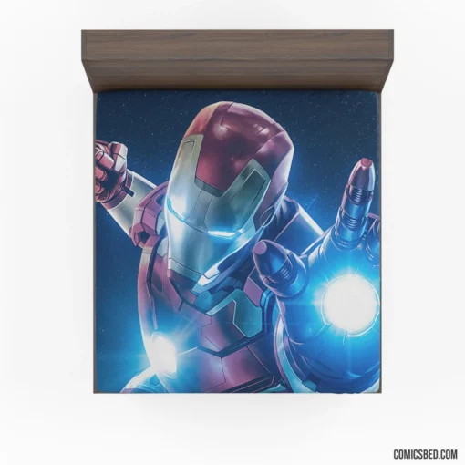 Eternal Iron Man Forging Future Eternally Comic Fitted Sheet 1