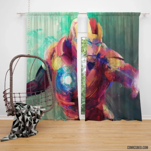 Eternal Iron Man Heartbeat of Progress Comic Curtain