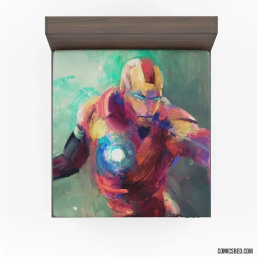 Eternal Iron Man Heartbeat of Progress Comic Fitted Sheet 1