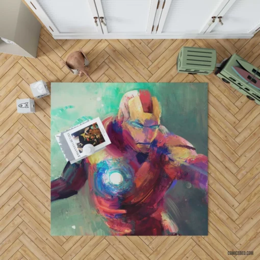 Eternal Iron Man Heartbeat of Progress Comic Rug