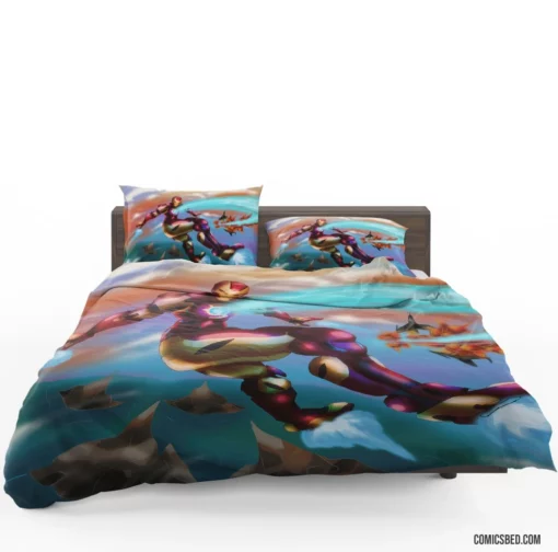 Eternal Iron Man Heroic Spirit Lives Comic Bedding Set