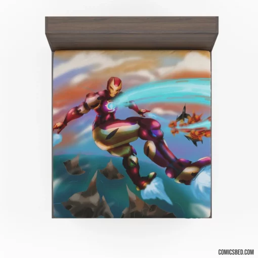 Eternal Iron Man Heroic Spirit Lives Comic Fitted Sheet 1