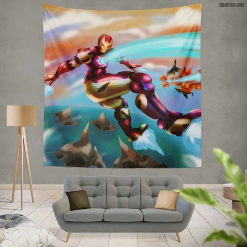 Eternal Iron Man Heroic Spirit Lives Comic Wall Tapestry