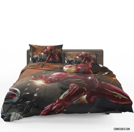 Eternal Iron Man Heroism Transcends Time Comic Bedding Set