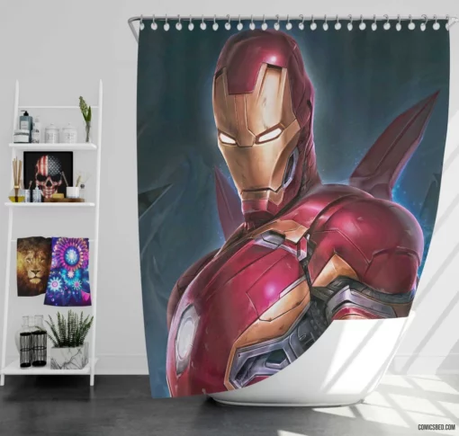 Eternal Iron Man Legacy Ignites Passion Comic Shower Curtain