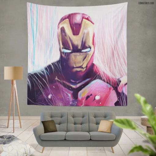 Eternal Iron Man Legend Through Ages Comic Wall Tapestry