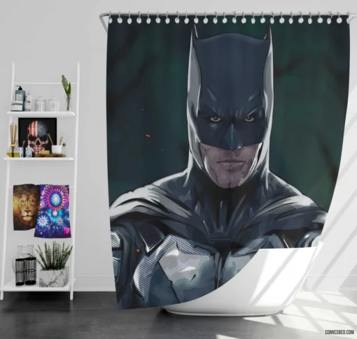 Eternal Vigil Batman Endless Watch Comic Shower Curtain