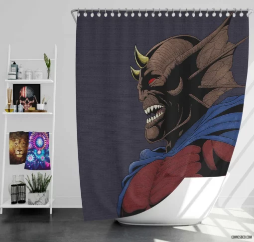 Etrigan the Demon Fiery Saga Comic Shower Curtain