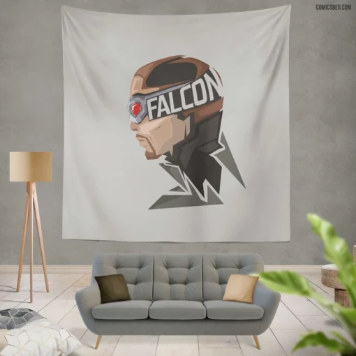 Falcon Marvel Aerial Avenger Comic Wall Tapestry