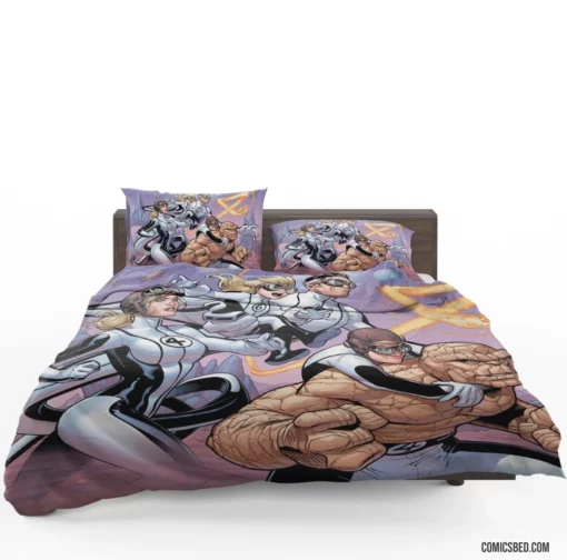 Fantastic Four Family of Heroes Comic Bedding Set