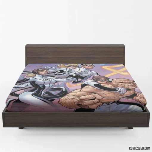 Fantastic Four Family of Heroes Comic Fitted Sheet