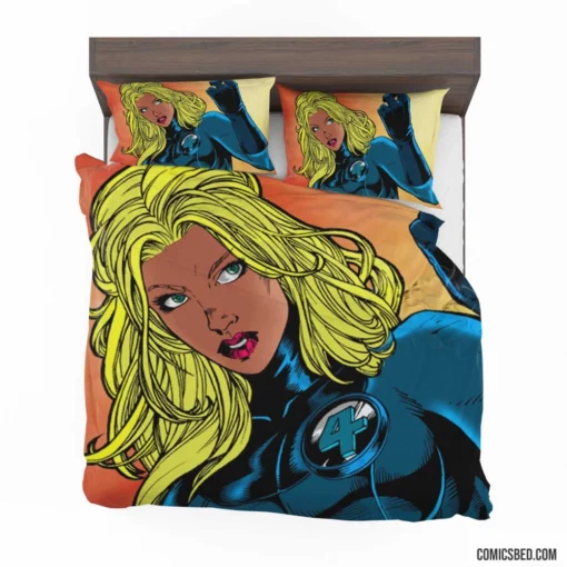 Fantastic Four Invisible Heroine Comic Bedding Set 1