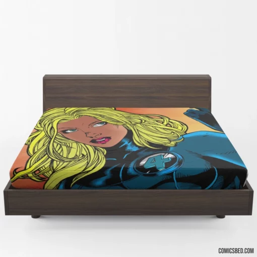 Fantastic Four Invisible Heroine Comic Fitted Sheet