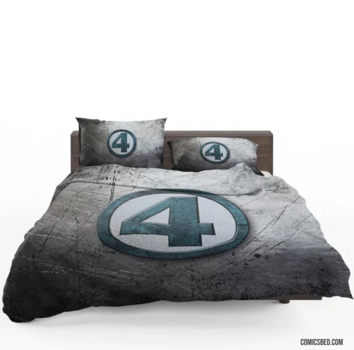 Fantastic Four Logo Marvel Iconic Comic Bedding Set