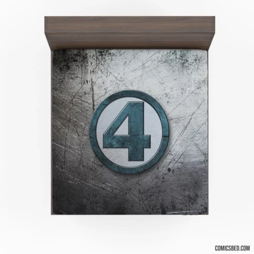 Fantastic Four Logo Marvel Iconic Comic Fitted Sheet 1