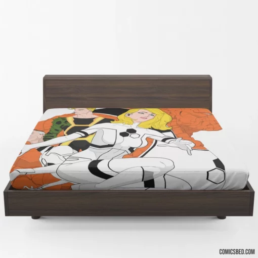 Fantastic Four Marvel Dynamic Heroes Return Comic Fitted Sheet