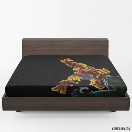 Fantastic Four Thing Rock-Solid Valor Comic Fitted Sheet