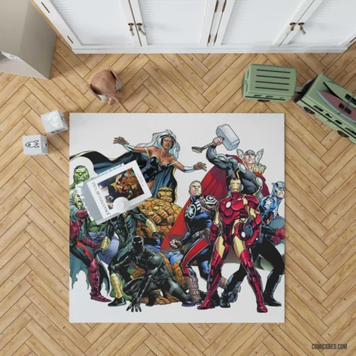 Fear Itself Avengers Trial Comic Rug