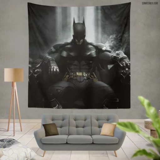 Fearless Batman DC Vigilant Guardian Heart Comic Wall Tapestry