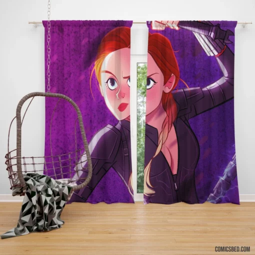 Femme Fatale Marvel Spy Comic Curtain