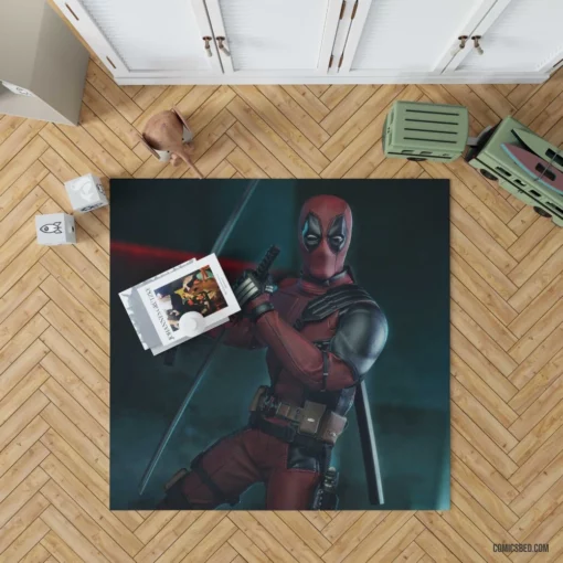 Figurine Deadpool Marvel Collectible Merc Comic Rug