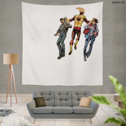 Firestorm DC Elemental Fusion Comic Wall Tapestry