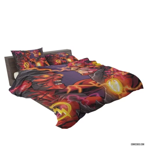 Flash Barry Allen Reverse-Flash Rivalry Comic Bedding Set 2