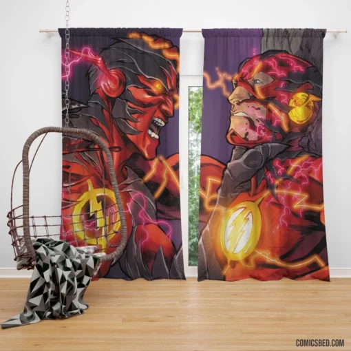 Flash Barry Allen Reverse-Flash Rivalry Comic Curtain