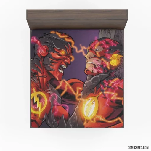 Flash Barry Allen Reverse-Flash Rivalry Comic Fitted Sheet 1