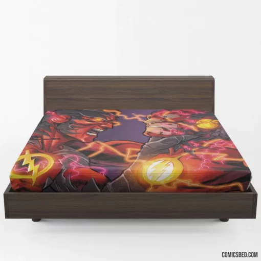 Flash Barry Allen Reverse-Flash Rivalry Comic Fitted Sheet