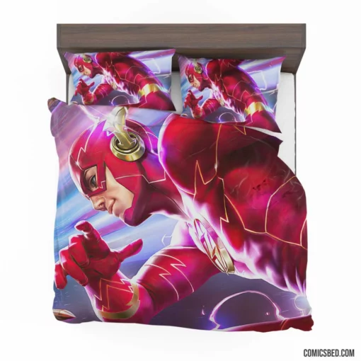 Flash Chronicles DC Scarlet Speedster Comic Bedding Set 1